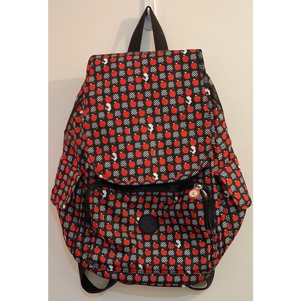 Kipling Disney Snow White Red / Black Apple Design Backpack Limited Edition Mint